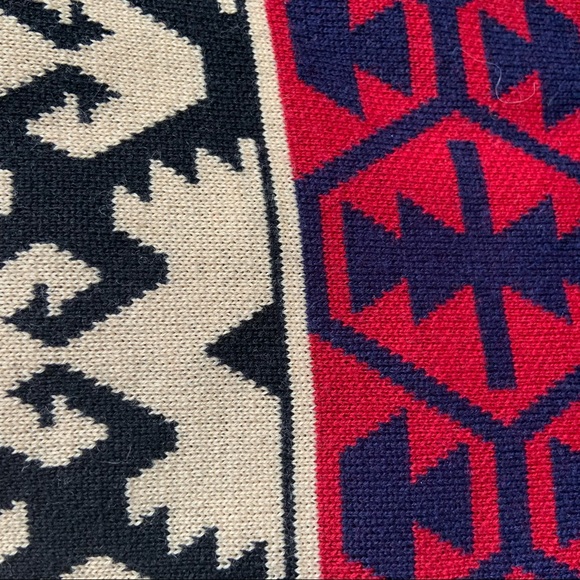 Andrea Jovine VTG 80s Wool Fringe Sweater Dress - Picture 5 of 8